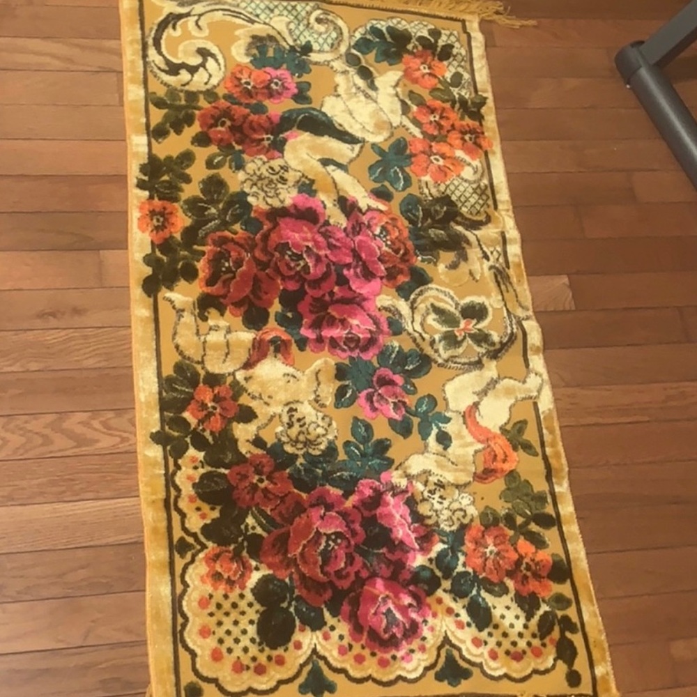 Handmade rug purchased in Italy 40 yrs ago